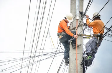 working with electricity