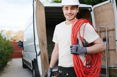 Man with cables